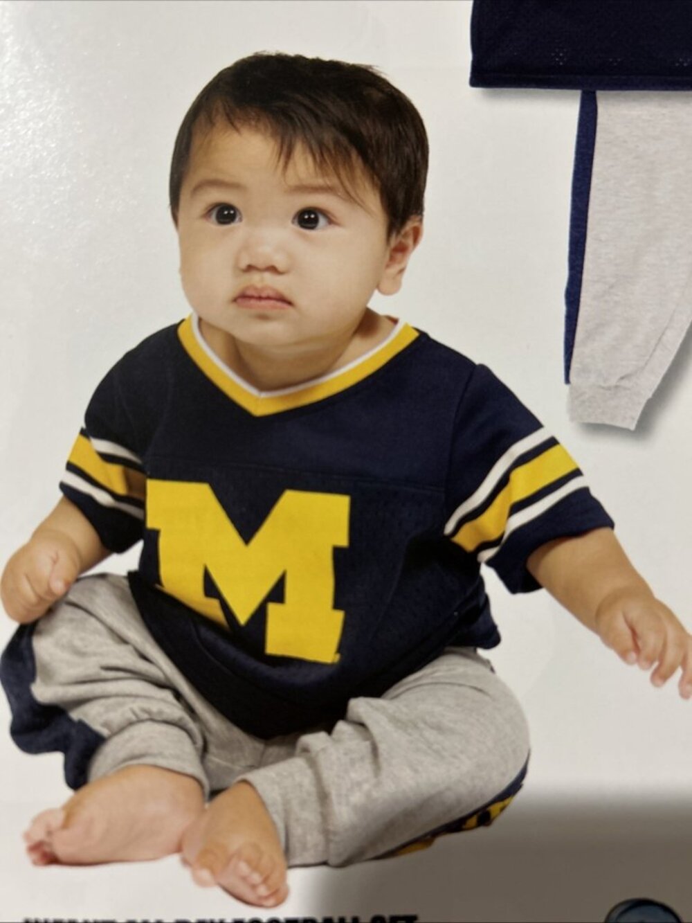 NEW Michigan Wolverines Colosseum Football Shirt Pants Infant Boys 6-12 Mos.